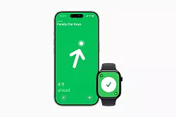 Genaues Suchen f&uuml;hrt mithilfe von Vibration und akustisch-optischem Feedback zu verlorenen Gegenst&auml;nden. Bei den neuen Airtags soll die Reichweite daf&uuml;r um die H&auml;lfte gr&ouml;&szlig;er sein als bisher. - &copy; Apple Inc./dpa-tmn
