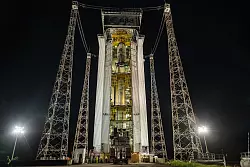 Esa startet Mission ins All. - © T. Leduc/ESA-CNES-ARIANESPACE/Optique vidéo du CSG–T. Leduc/dpa