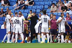 Englands Nationaltrainer Thomas Tuchel war lange Zeit mit seiner Mannschaft nicht zufrieden. - © Bradley Collyer/PA Wire/dpa