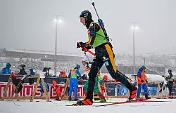 Au&szlig;er Franziska Preu&szlig; verzichteten die anderen Deutschen auf das Schie&szlig;training. - &copy; Hendrik Schmidt/dpa