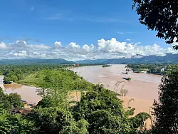 Am Goldenen Dreieck zwischen Thailand, Myanmar und Laos flie&szlig;en der Mekong und der Ruak River zusammen. - &copy; Carola Frentzen/dpa