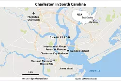 Die Gullah wurden einst aus Westafrika an die Küste South Carolinas verschleppt. Ihre Nachfahren pflegen bis heute ihre afroamerikanische Kultur. - © dpa-Infografik/dpa-tmn