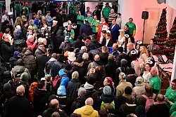 Im Estrel Hotel war der Andrang gro&szlig;. - &copy; Sebastian Christoph Gollnow/dpa