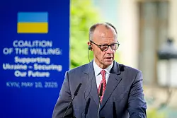 Ein Telefonat mit Wladimir Putin ist f&uuml;r Friedrich Merz &laquo;eine Option&raquo;. - &copy; Kay Nietfeld/dpa