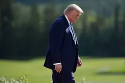 US-Präsident Trump rief die Menschen in Teheran zur Flucht auf. - © Darryl Dyck/The Canadian Press/AP/dpa