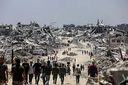 Experten warnten schon früh vor anarchischen Verhältnissen in Gaza. (Archivbild) - © Rizek Abdeljawad/XinHua/dpa