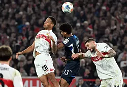 Der VfB und Hoffenheim lieferten sich ein umk&auml;mpftes Landesduell. - &copy; Uli Deck/dpa