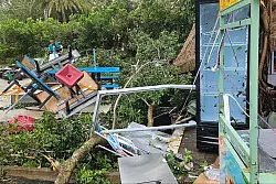 Auf Hainan wurden vorsorglich 20.000 Menschen in Sicherheit gebracht. - © -/TASS via ZUMA Press/dpa