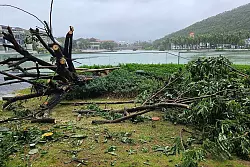 Auf der chinesischen Insel Hainan hat «Kajiki» schon gewütet. - © -/TASS via ZUMA Press/dpa