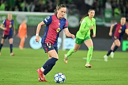 Früher Wolfsburg, jetzt Barcelona: Ewa Pajor. - © Swen Pförtner/dpa