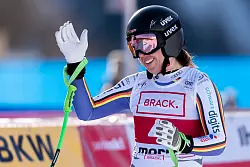 Guter Saisoneinstieg: Kira Weidle-Winkelmann fuhr in St. Moritz in die Top Ten. - &copy; Gabriele Facciotti/AP/dpa