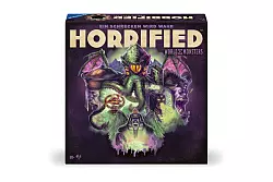 In «Horrified: World of Monsters» sind die Heldencharaktere jeweils mit einer Spezialfähigkeit ausgestattet und versuchen mit Hilfe von Gegenständen die Monster zu stoppen. Über die Anzahl der Bösewichte kann der Schwierigkeitsgrad gesteuert werden. - © Revensburger/dpa-tmn