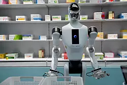 Roboter könnten zukünftig auch Medikamente ausgeben. - © Johannes Neudecker/dpa