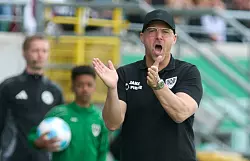 Wurde in den letzten Jahren zum Rekordtrainer in Münster: Sascha Hildmann. - © Bernd Thissen/dpa