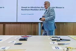 Sofort-Plan gegen Messergewalt vorgestellt. - &copy; Rolf Vennenbernd/dpa