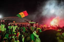 Im Senegal wurde nach dem Sieg ausgelassen gefeiert. - &copy; Misper Apawu/AP/dpa