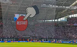 Eine klare Botschaft der Fans. - © Jan Woitas/dpa