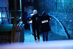 Ein Bauwagen-Container wurde beschlagnahmt. - &copy; Annette Riedl/dpa