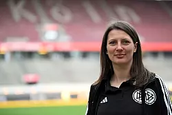 Pfeift das DFB-Pokalfinale am 1. Mai: die Schiedsrichterin Annika Kost vom Verein Holzpfosten Schwerte 05 aus dem Fußballverband Westfalen. - © Federico Gambarini/dpa