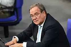 CDU-Au&szlig;enpolitiker Armin Laschet warnt angesichts der Gr&ouml;nland-Ambitionen der USA vor einem Zerbrechen der Nato. - &copy; Niklas Graeber/dpa