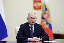 Kremlchef Wladimir Putin fordert eine Verbesserung der russischen Flugabwehr. (Archivbild) - © Gavriil Grigorov/Pool Sputnik Kremlin/AP/dpa