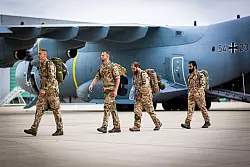 Die Bundeswehr-Soldaten waren bislang in Niger im Einsatz. - © Moritz Frankenberg/dpa