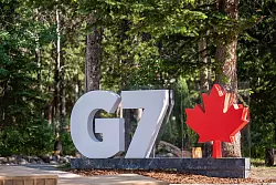 Ein Fiasko wie beim G7-Treffen 2018, als Trump den Gipfelkonsens platzen ließ, konnte Kanada diesmal vermeiden. - © Michael Kappeler/dpa-Pool/dpa