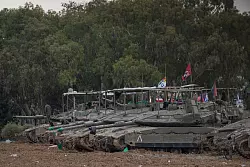 Israels Armee ist angeblich auf die Rückkehr zum Krieg vorbereitet. - © Ohad Zwigenberg/AP/dpa