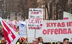 In Deutschland gibt es eine Vielzahl an Gewerkschaften - für eine Mitgliedschaft muss eine Verbindung zwischen Beruf und Gewerkschaft bestehen. - © Andreas Arnold/dpa
