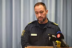 Roberto Eid Forest, Chef der örtlichen Polizei, informierte über die Tat. - © Pontus Lundahl/TT/TT News Agency/AP/dpa