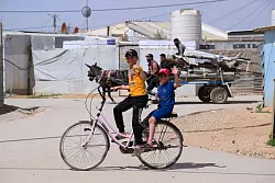 Kinder im Flüchtlingslager Saatari - © Bernd von Jutrczenka/dpa