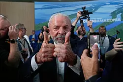 Brasiliens Pr&auml;sident Luiz In&aacute;cio Lula da Silva wollte viel erreichen - doch der Erfolg ist &uuml;berschaubar. (Archivbild) - &copy; Eraldo Peres/AP/dpa