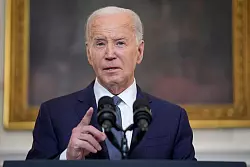Die Republikaner werfen Biden vor, die Kontrolle &uuml;ber den Schutz der S&uuml;dgrenze verloren zu haben. - &copy; Evan Vucci/AP/dpa