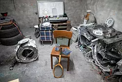 So sieht der Wutraum aus, bevor die Kunden kommen. - &copy; Fabian Strauch/dpa