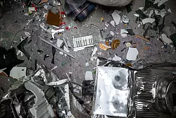 So sieht der Wutraum aus, nachdem die Kunden da waren. - &copy; Fabian Strauch/dpa