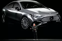 Den aktuellen Stand der Technik demonstriert Nvidia zusammen mit Mercedes-Benz im neuen CLA. - &copy; John Locher/AP/dpa