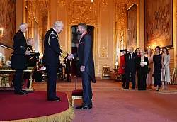 Beckham gilt als gro&szlig;er Verehrer des K&ouml;nigshauses. - &copy; Jonathan Brady/PA via AP/dpa