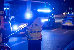 Der Einsatz der Polizei lief am Abend noch. - © Rene Schröder/News5/dpa