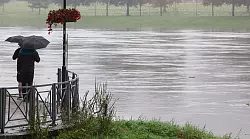Die Elbe f&uuml;hrt in Sachsen bereits Hochwasser. - &copy; Jan Woitas/dpa