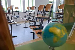 In mehreren Bundesl&auml;ndern fiel der Pr&auml;senzunterricht aus. - &copy; Jan Woitas/dpa