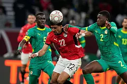 &Auml;gypten und der Senegal lieferten sich ein umk&auml;mpftes Halbfinal-Duell. - &copy; Themba Hadebe/AP/dpa