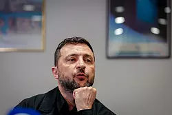 Selenskyj setzt große Hoffnung in das Treffen mit Trump am Freitag. (Archivbild) - © Kay Nietfeld/dpa