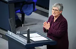 Ha&szlig;elmann vermisst die Ukraine in Merz\\\' Rede. - &copy; Bernd von Jutrczenka/dpa