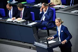 Weidel will Au&szlig;enpolitik an nationalen Interessen ausrichten. - &copy; Bernd von Jutrczenka/dpa