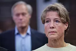 Christina Block richtet &uuml;ber die Medien eine Botschaft an ihre Kinder. - &copy; Christian Charisius/dpa/Pool/dpa