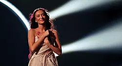 Beim Vortragen ihres Liedes &laquo;Hurricane&raquo; musste Eden Golan zahlreiche Pfiffe und Buhrufe &uuml;ber sich ergehen lassen. - &copy; Jens B&uuml;ttner/dpa