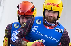 Bei Toni Eggert und Florian M&uuml;ller (Deutschland) funktioniert es gerade &uuml;berhaupt nicht. - &copy; Robert Michael/dpa