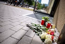 Erst am Mittwoch war eine Frau in Zehlendorf mit einem Messer getötet worden. - © Fabian Sommer/dpa