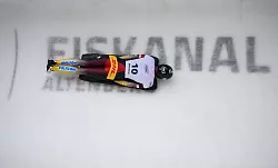 Jacqueline Pfeifer (Deutschland) hat beim Skeleton-Weltcupfinale in Altenberg gewonnen. - &copy; Robert Michael/dpa