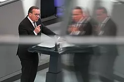 Verteidigungsminister Pistorius warnt vor Zaudern bei der Erh&ouml;hung der Verteidigungsf&auml;higkeit. - &copy; Michael Kappeler/dpa